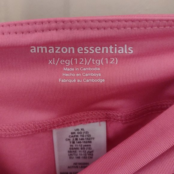 NEW Lot of 2 girls 12 active leggings - Amazon Essentials - Ships fast! - Picture 6 of 6